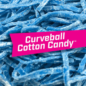 Curveball Cotton Candy flavor adds a playful treat at baseball games.