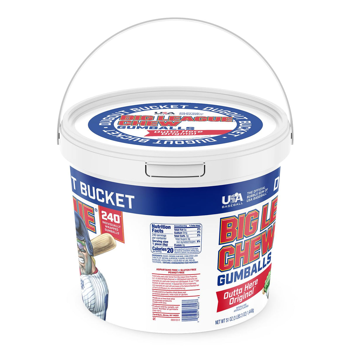 Big League Chew dugout snack idea with Team Rally Bucket.