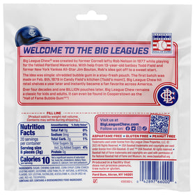Big League Chew grape packet ideal for dugout team celebrations.