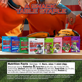 Big League Chew grape flavor packet for dugout snacking