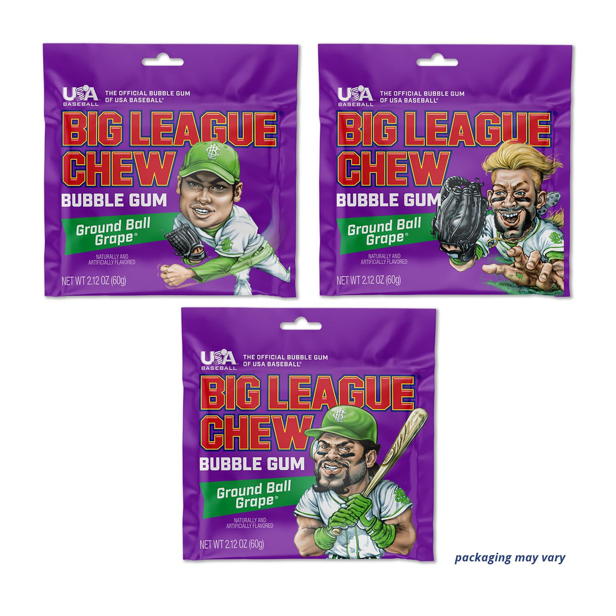Big League Chew Dugout Scene with players enjoying a chew.