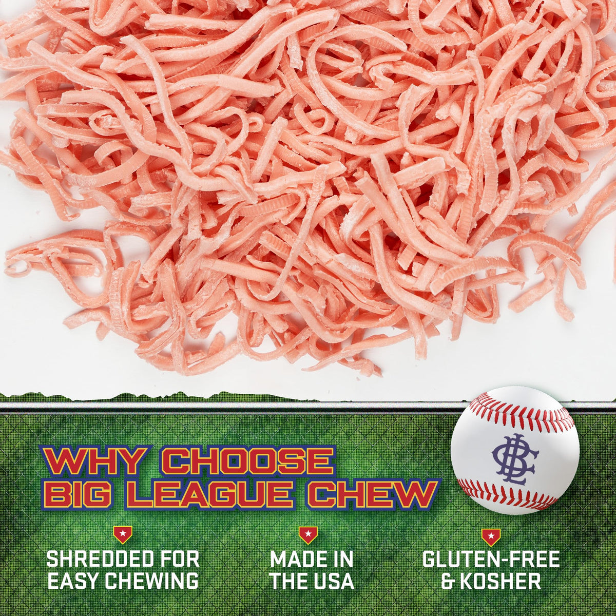 Big League Chew original flavor packet for classic chewing