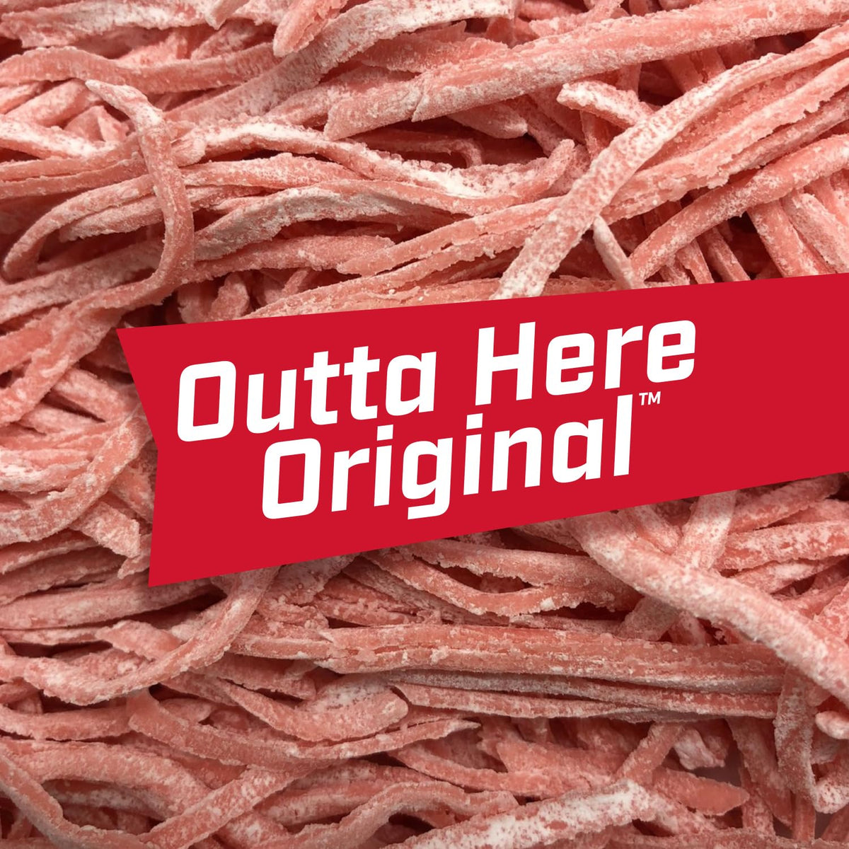 Big League Chew Outta Here Original ballpark flavor bubble gum close-up