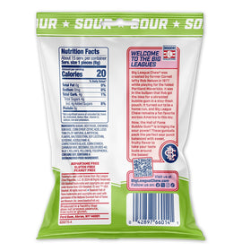 Baseball season vibes with Big League Chew sour gumballs