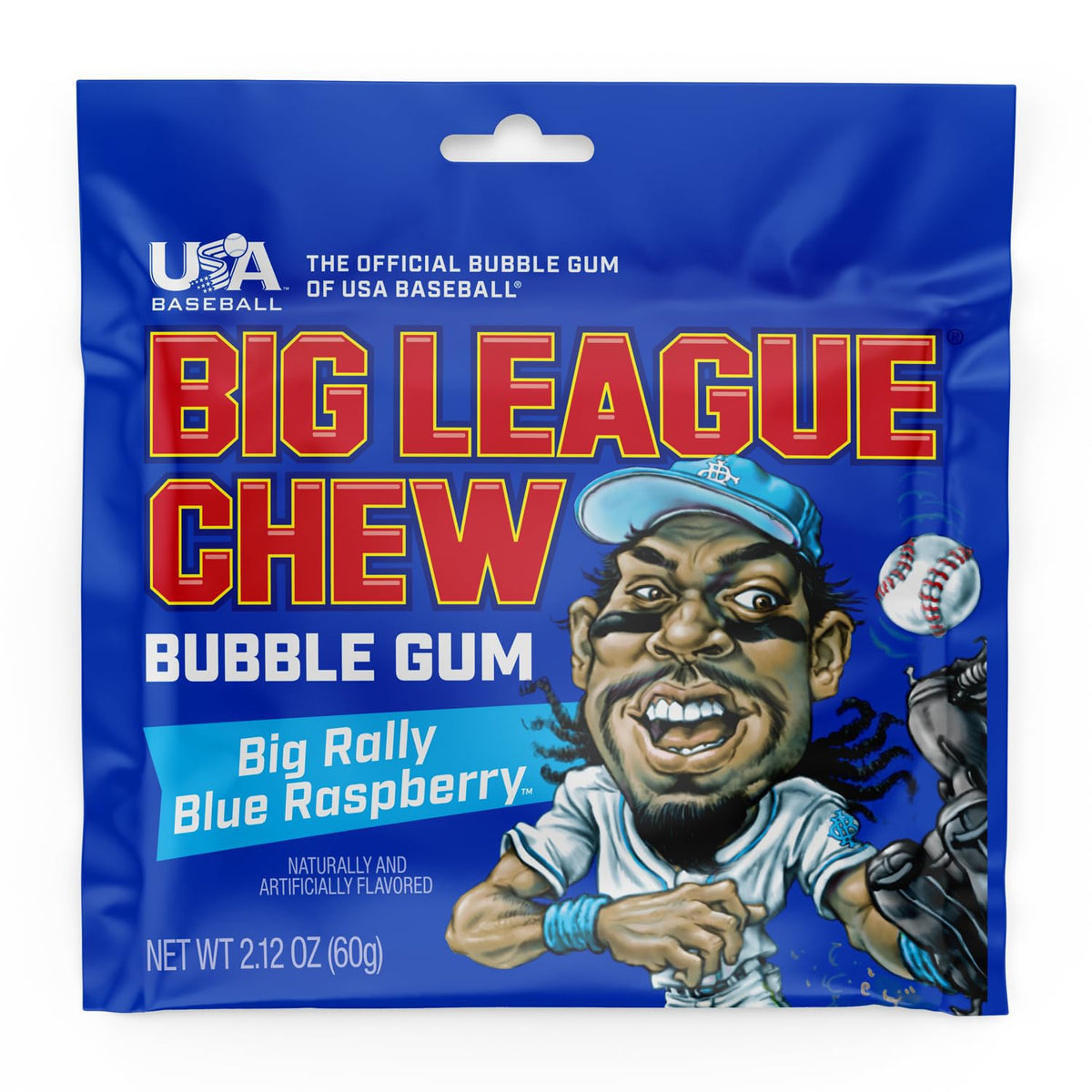 Stay fresh pouch design keeping Big League Chew flavor sealed for later