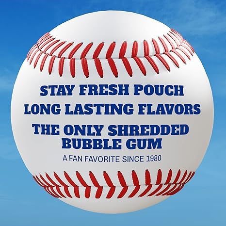12-pack display of Big League Chew Wild Pitch Watermelon for teams and parties.