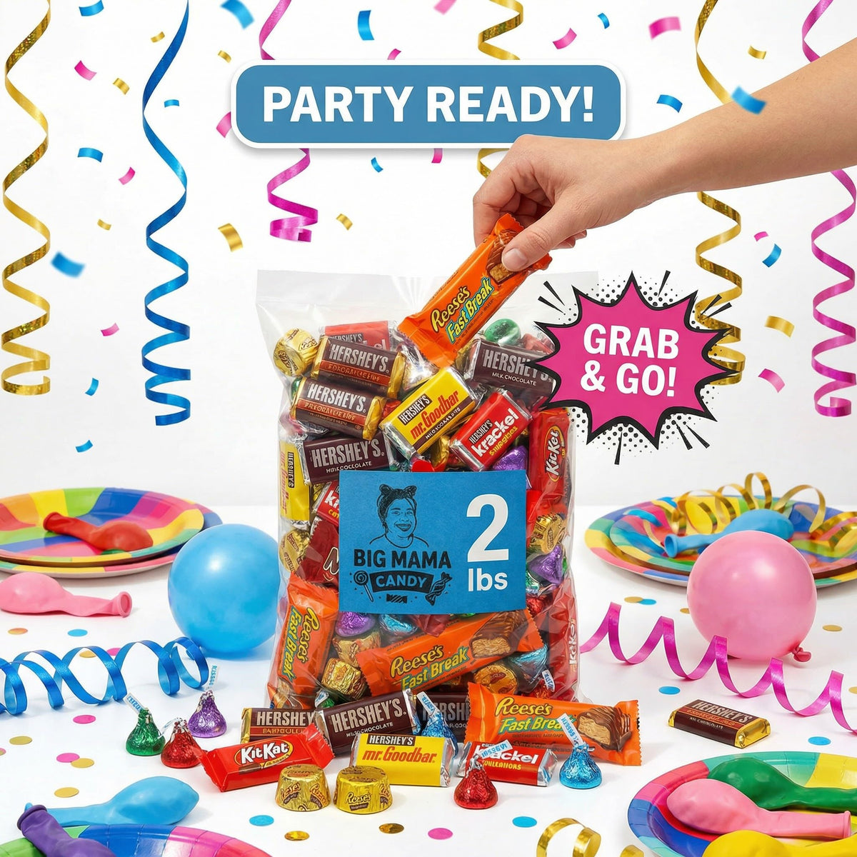 Big Mama Candy 2 lb bulk candy for celebrations and office treats