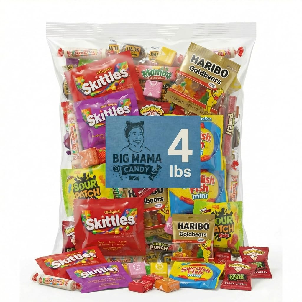 Big Mama Candy assorted candy 4 lb bulk for party bowls and sharing