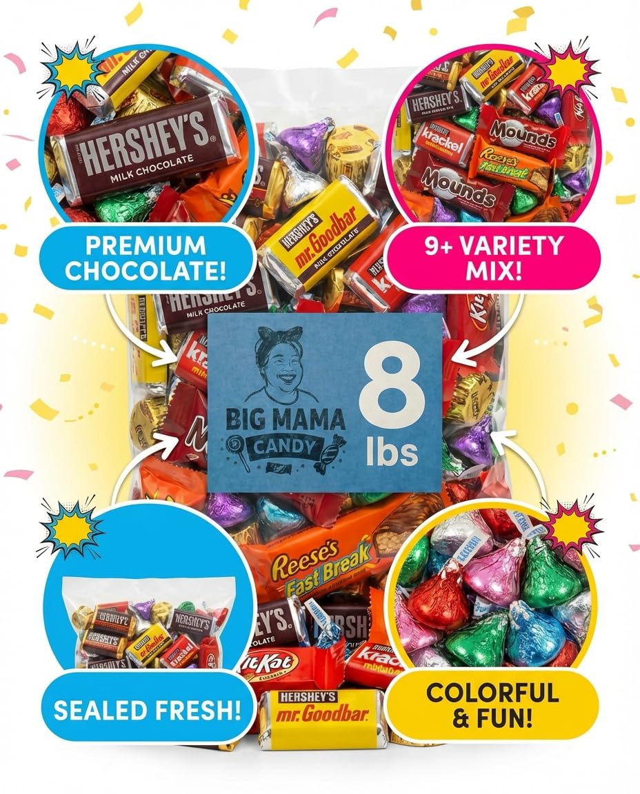 Big Mama Candy holiday chocolates brightening trays and stockings.