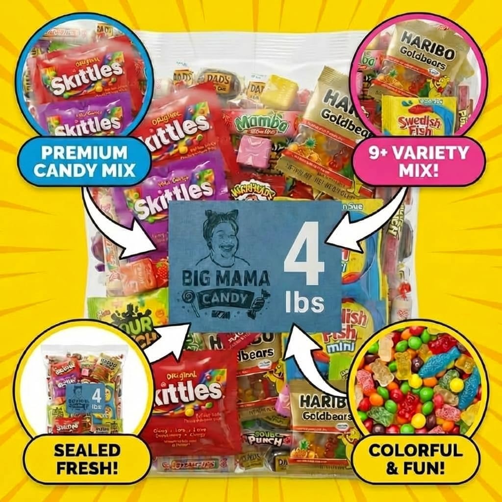 Big Mama Candy individually wrapped candies for safe, hygienic sharing at events
