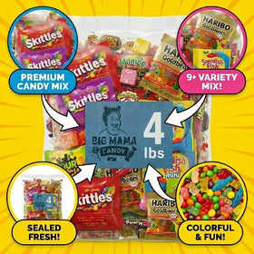 Big Mama Candy individually wrapped candies for safe, hygienic sharing at events