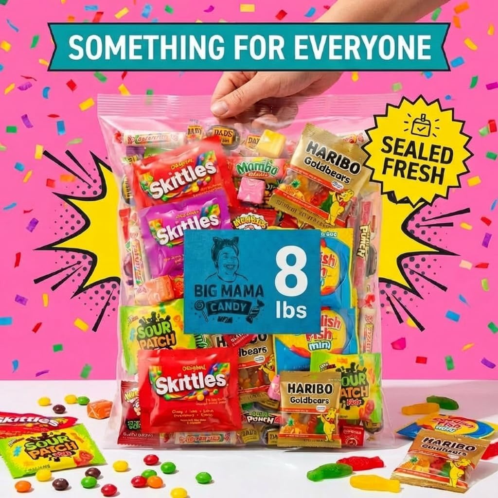 Big Mama Candy individual wraps ensure freshness and easy distribution.