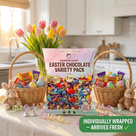Big Mama Candy spring chocolate variety on display for party planning.