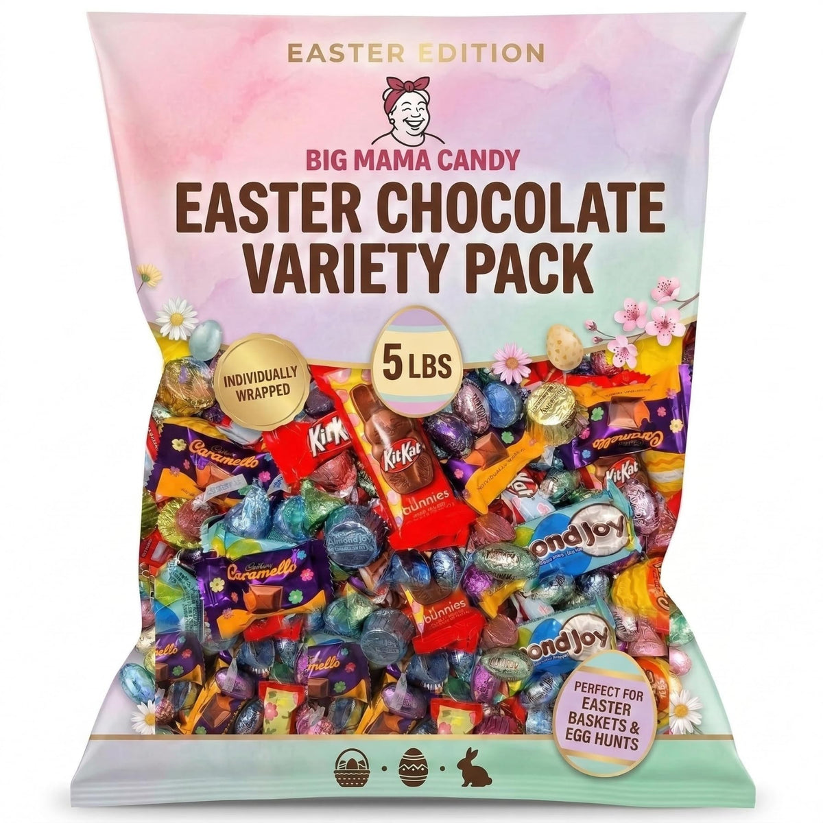 Big Mama Candy spring chocolates assortment for Easter baskets and gifts.