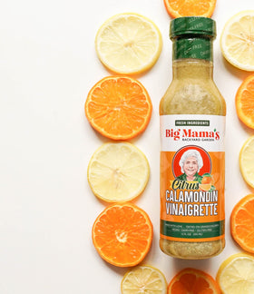Big Mama's Vinaigrette drizzled over quinoa or grains adds zing
