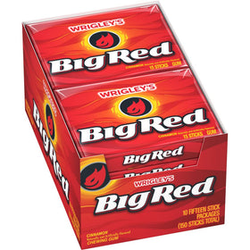 BIG RED cinnamon gum bulk pack with 150 sticks for bold, long-lasting breath.