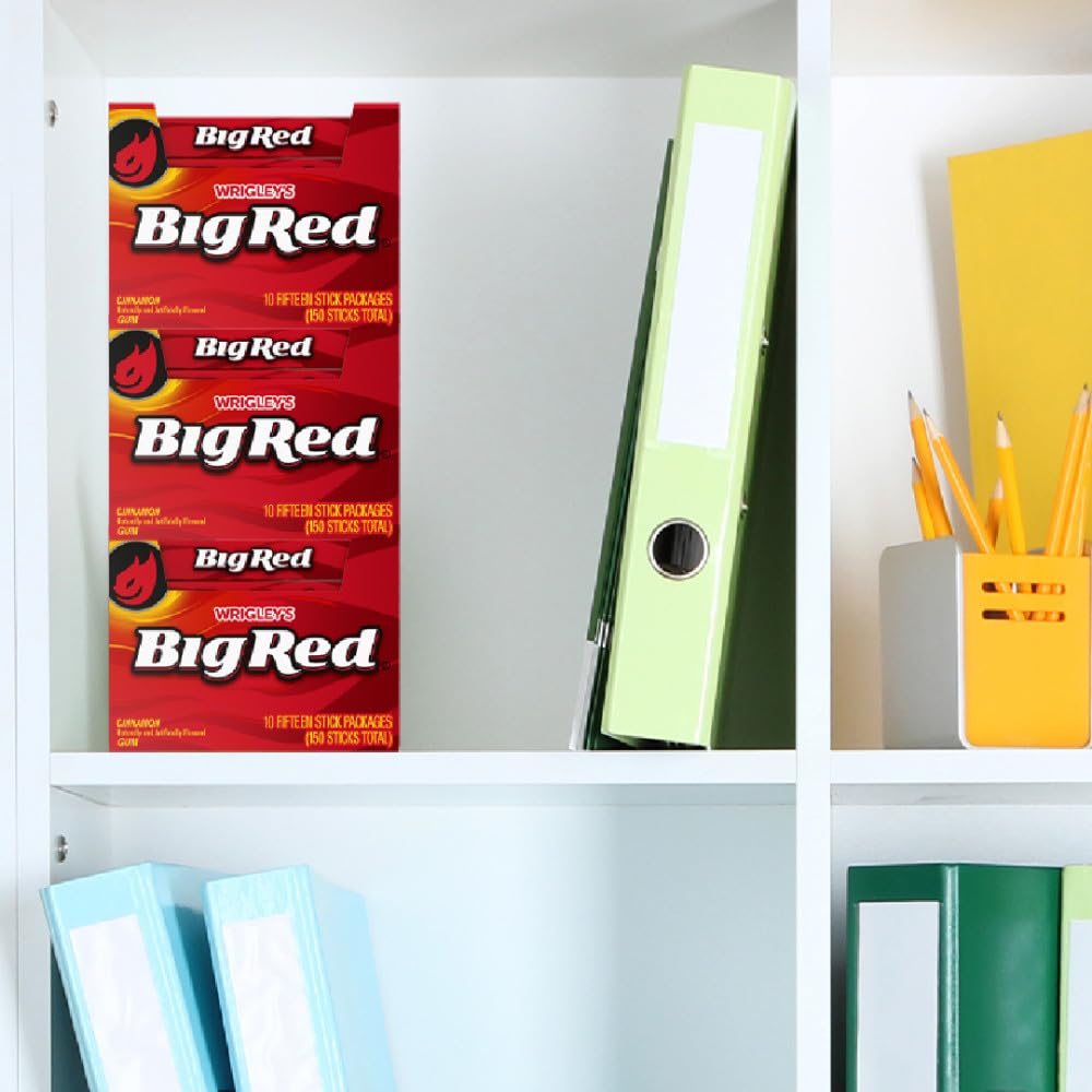 Individually wrapped sticks of BIG RED for easy sharing on the move.