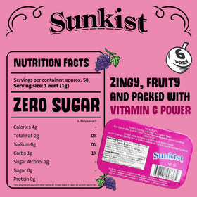 BIG SKY Sunkist Sours Grapeade tin side view, showcasing compact packaging.