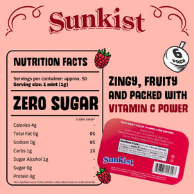 Big Sky Sunkist Sours Raspberry Lemonade candy pieces on a surface; natural flavor notes.