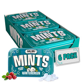 BIG SKY Wintergreen Mints tin offers on-the-go freshness and long-lasting breath.