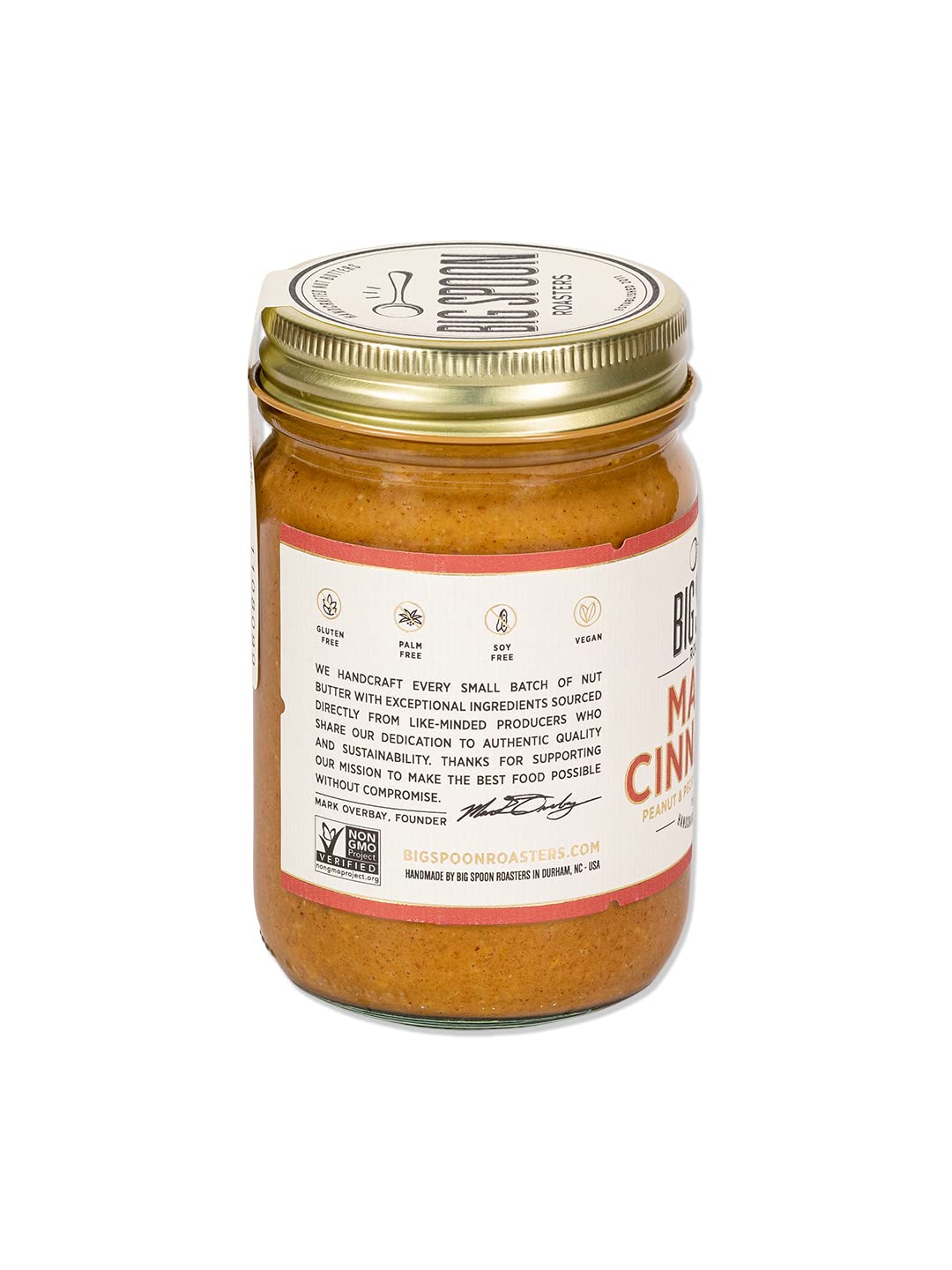 Big Spoon Roasters Maple Cinnamon Peanut & Pecan Butter spread on toast for quick snack