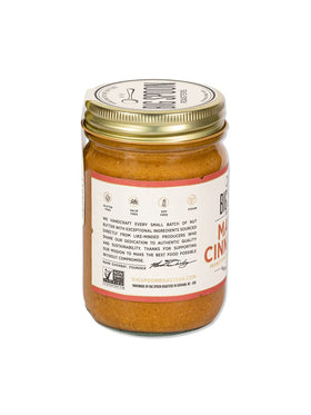 Big Spoon Roasters Maple Cinnamon Peanut & Pecan Butter spread on toast for quick snack