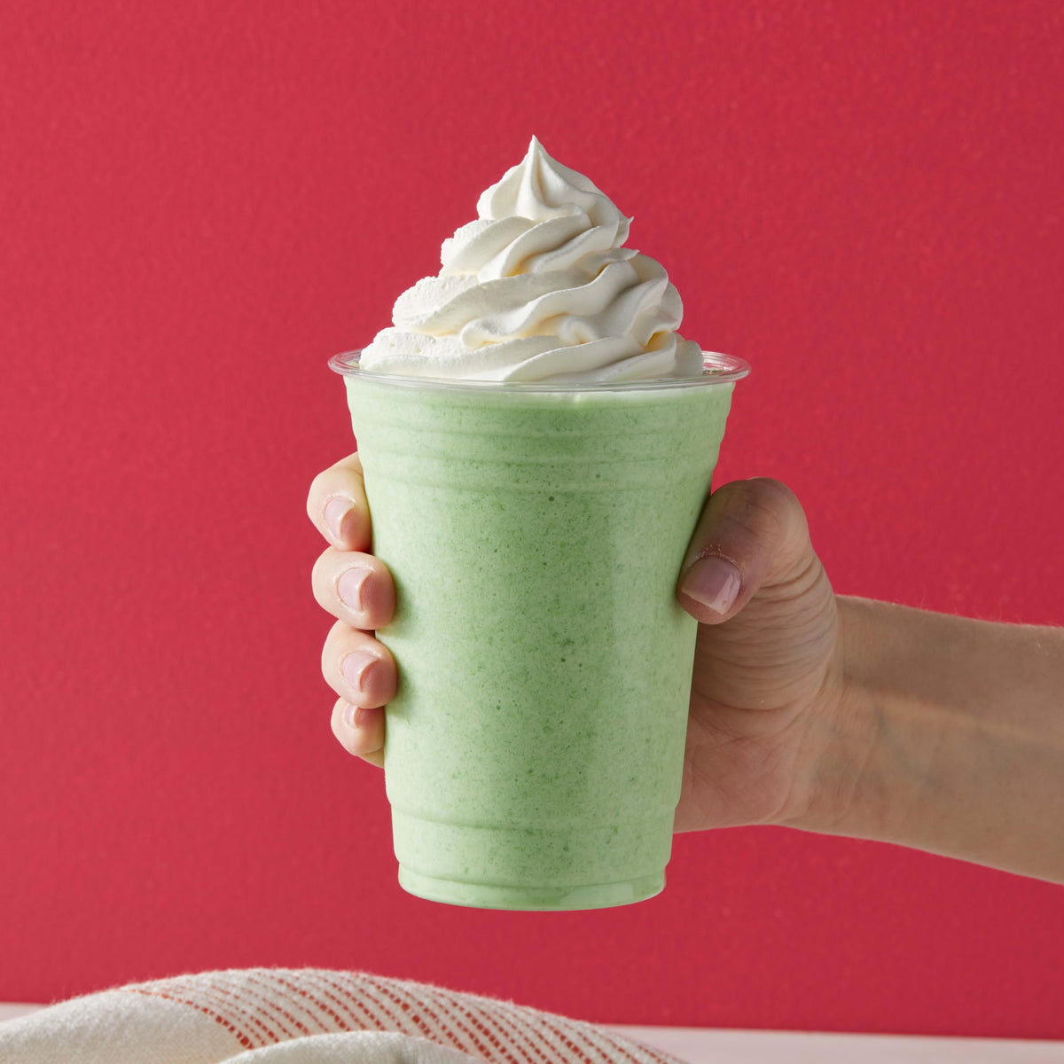 Big Train Dragonfly Green Tea Frappé mixing with ice creates café-style beverages anywhere.
