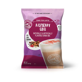 Big Train Raspberry Chai Tea Latte mix bottle front for quick prep and easy use.