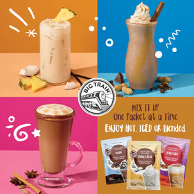 Big Train vanilla bean closeup reveals real flecks for authentic flavor.