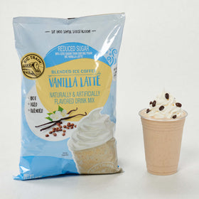 Big Train Vanilla Latte mix jar, perfect for quick creamy drinks at home.
