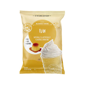 Big Train Vivaz Flan Blended Creme bottle pour reveals creamy caramel flavor for quick treats