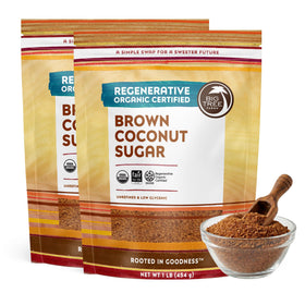 Big Tree Farms brown coconut sugar pack 2lb, ideal for everyday baking.