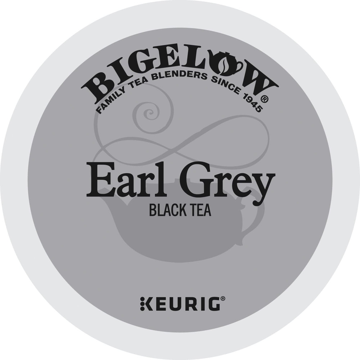 Bigelow Earl Grey Tea K-Cup being poured for a convenient single-serve cup.