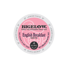 Bigelow English Breakfast K-Cup brewing in Keurig for convenient single-serve ritual
