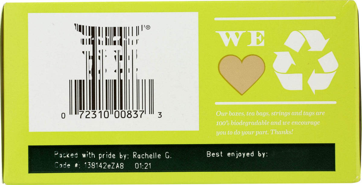 Bigelow Green with Pomegranate packaging highlights the blend and antioxidants