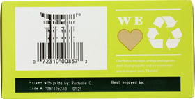 Bigelow Green with Pomegranate packaging highlights the blend and antioxidants