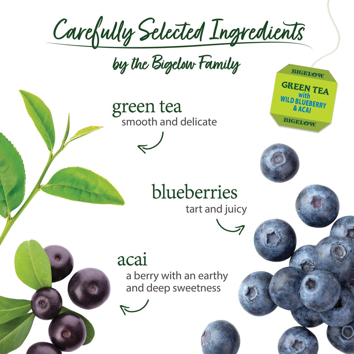 Bigelow foil-pouched tea bags preserve freshness for on-the-go flavor.