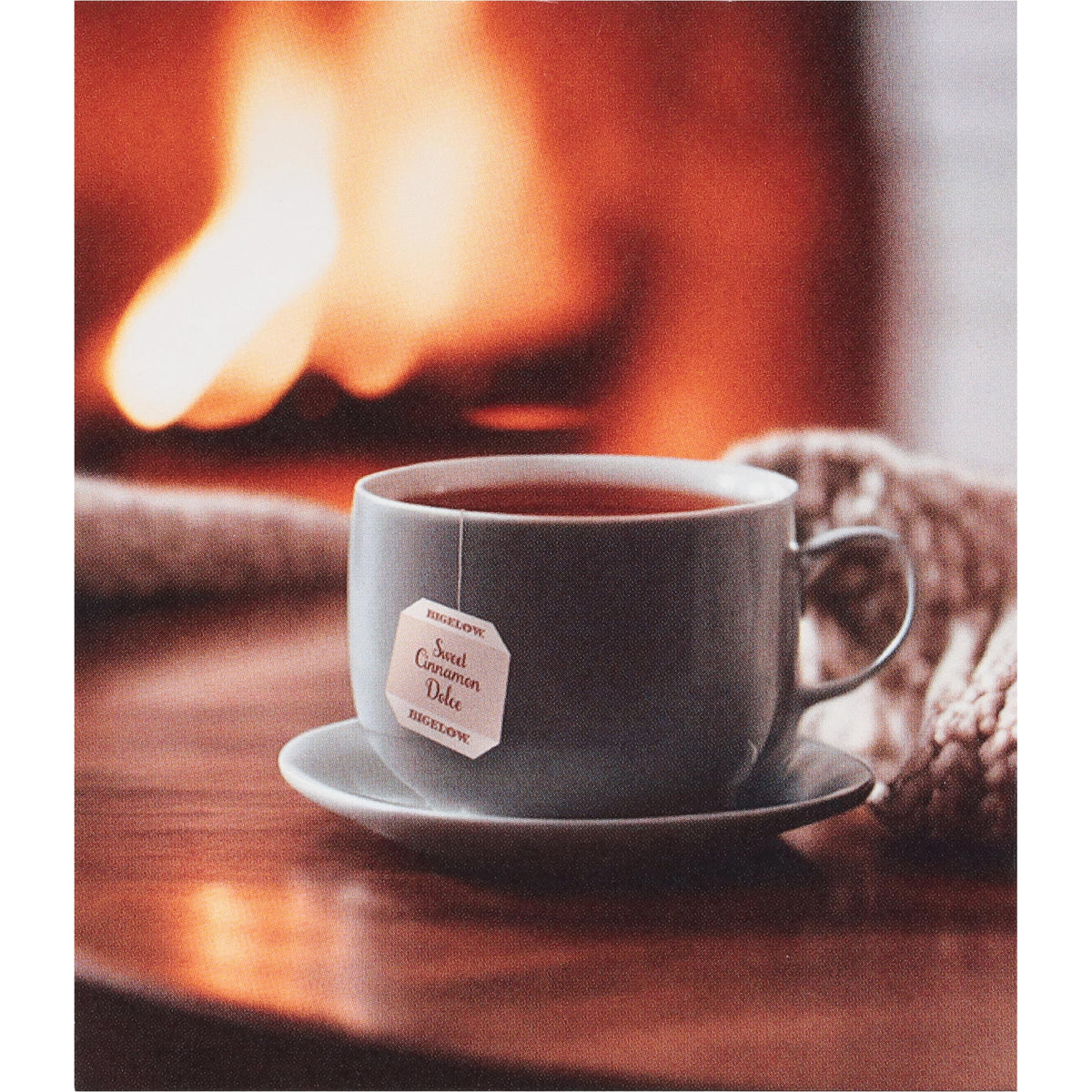 Bigelow Hot Cinnamon Black Tea bags in foil pouches preserve peak flavor and aroma.
