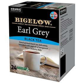 K-Cup brewing setup indicates easy, mess-free tea prep with Keurig.