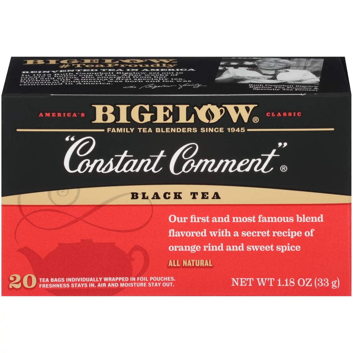Bigelow Constant Comment Tea pack-of-2, ideal for cozy afternoon rituals and anytime uplift.