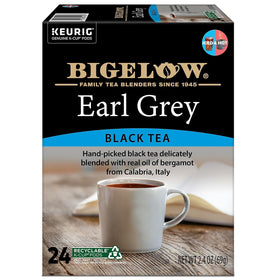 Steaming cup of Earl Grey highlights bold aroma and bergamot notes.