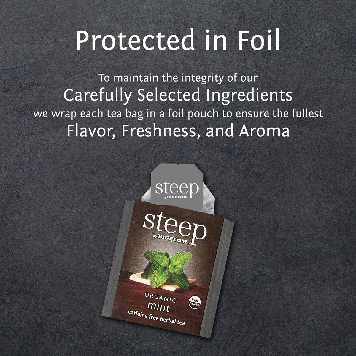 Bigelow Organic Mint Tea aroma as you steep delivers a refreshing experience.
