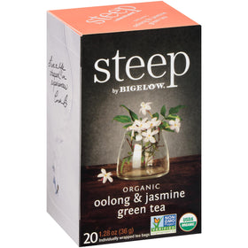 Bigelow Steep Oolong Jasmine tea bags in pack6 for on-the-go brewing