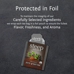 Steeping a cup of Bigelow Organic Green Tea for a gentle, refreshing ritual.