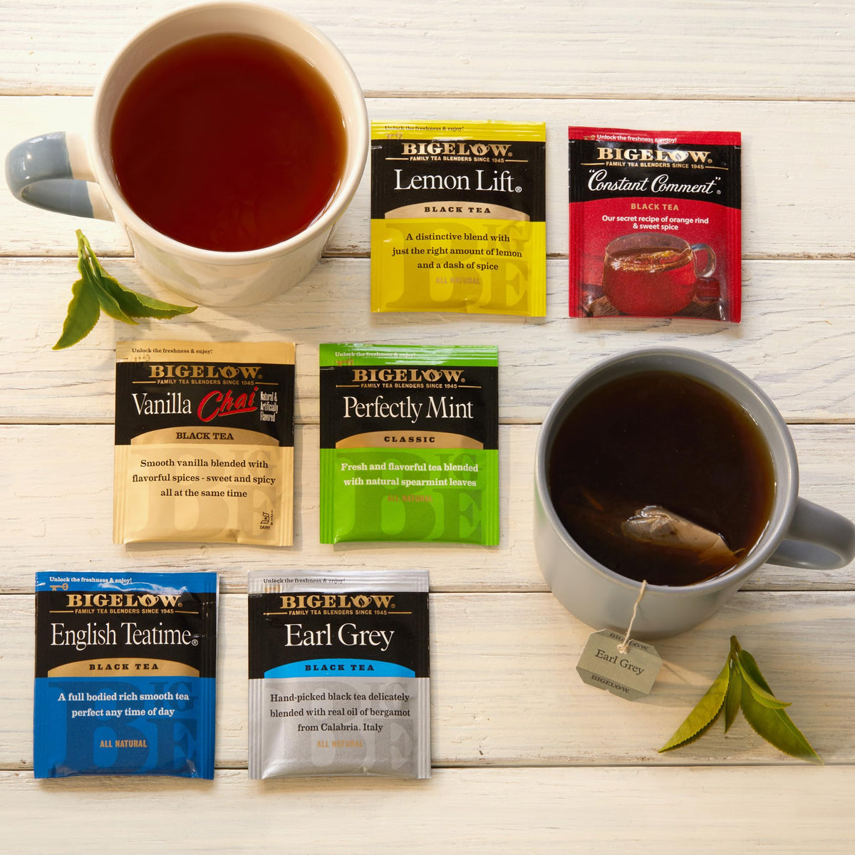 Bigelow Tea 120-bags collection shown for daily brewing