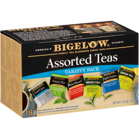 Bigelow Tea assorted mix pack front view for versatile daily brews.