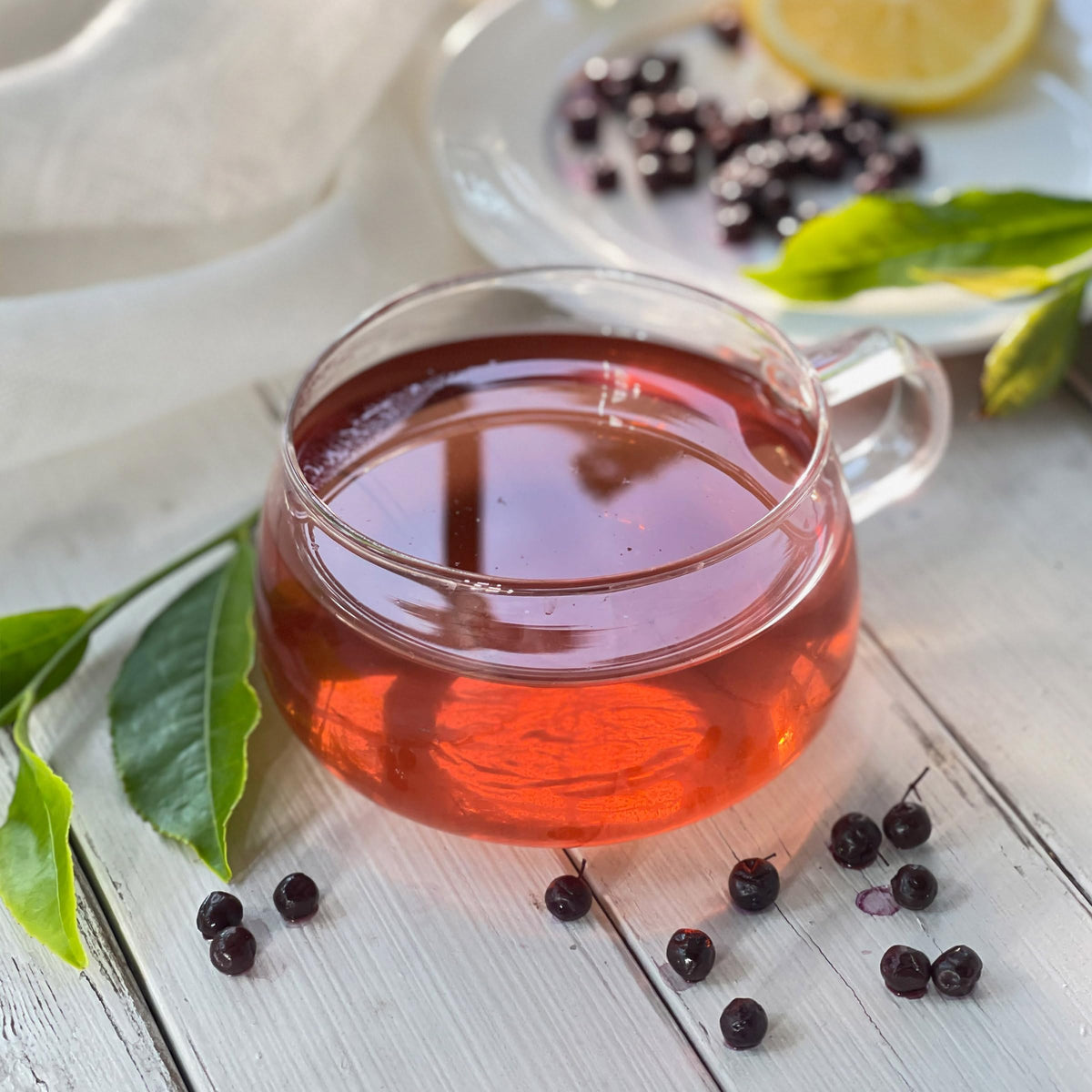 Bigelow tea bags individually wrapped in foil pouches for peak freshness and on-the-go convenience.