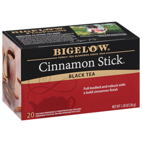 Bigelow Cinnamon Stick Black Tea brew with warm cinnamon notes