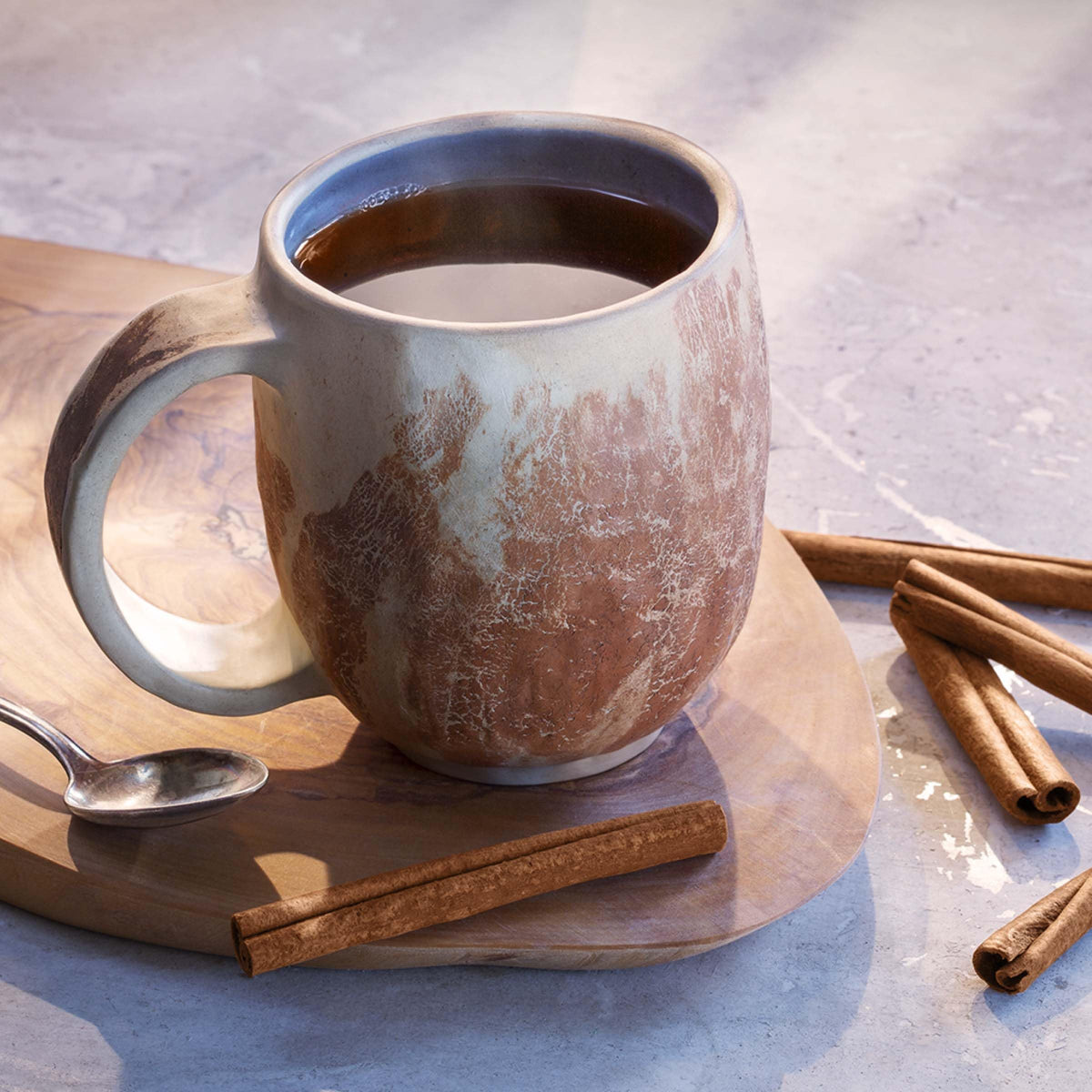 Bigelow Cinnamon Stick Black Tea tea bag in a foil packet, kept fresh