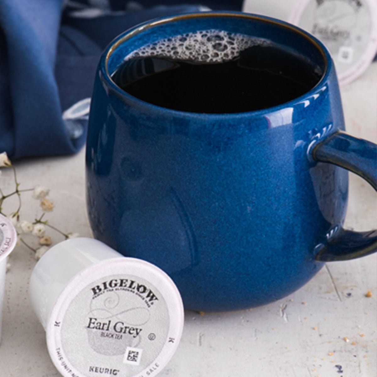 Box of Bigelow Earl Grey K-Cup pods ready to brew